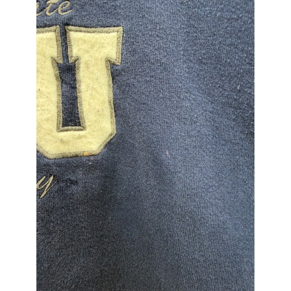 Vintage 90s fire Jackson State University JSU Sweatshirt Navy Blue Mens Large - Picture 4 of 8